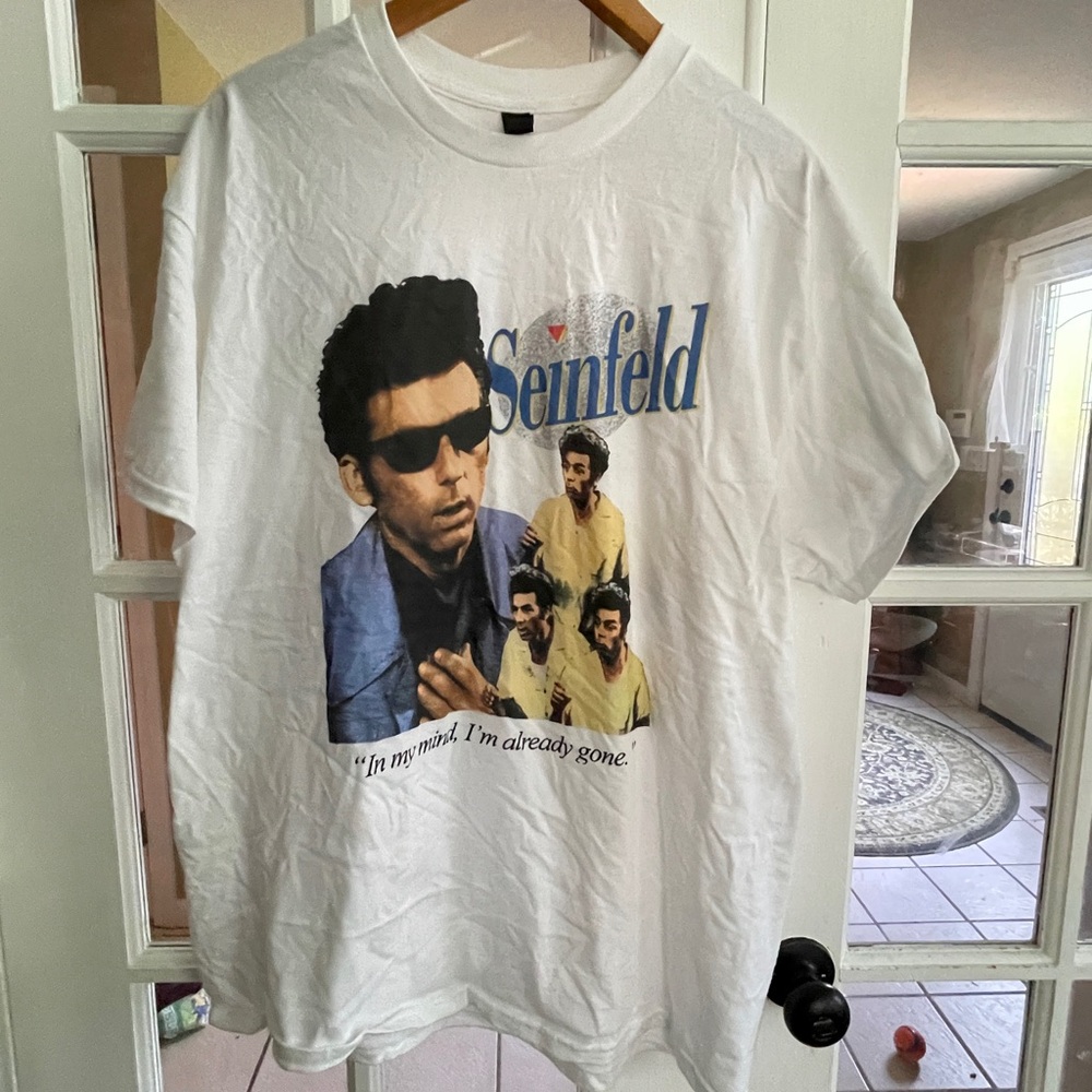 Seinfeld White Graphic T-Shirt